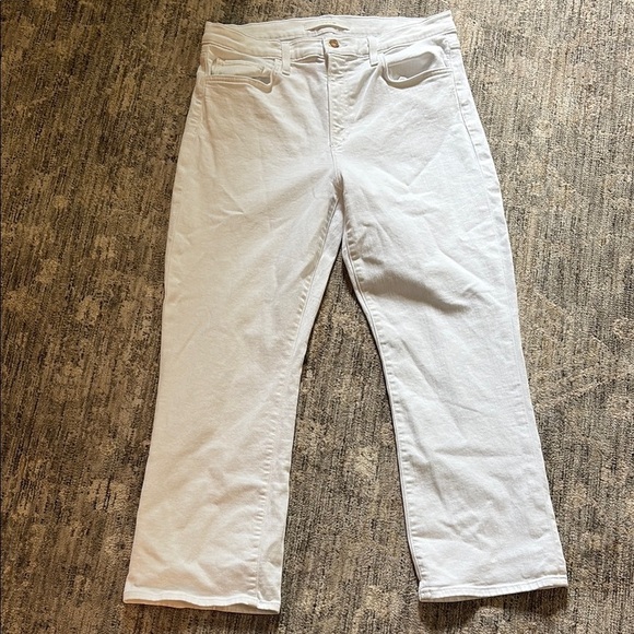 Joe’s women’s size 31 White Jeans - The Callie - high rise cropped boot - Picture 1 of 6